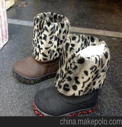 供应2013冬季新款爆款皮毛一体保暖女筒鞋 温州瑞安厂家低价直销